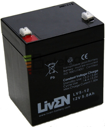 Batera 12 Voltios 5 Amperios Liven Battery LV5.0-12